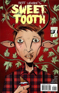 Sweet Tooth nr 1 av Jeff Lemire. © Jeff Lemire/Vertigo. Bilden är hämtad med tillstånd från The Grand Comic Book Database.