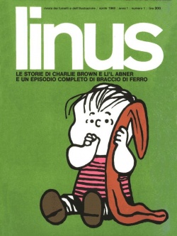 Framsidan till första utgåvan av Linus. &copy: Linus/serieskaparen